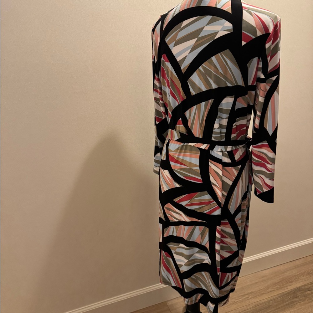 Anne Klein Pastel Geometric Dress - Picture 3 of 6
